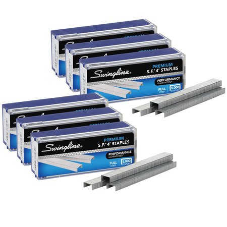 SWINGLINE S.F.® 4® Premium Staples, 0.25in L, 210 Per Strip, PK30000 ACC35450P